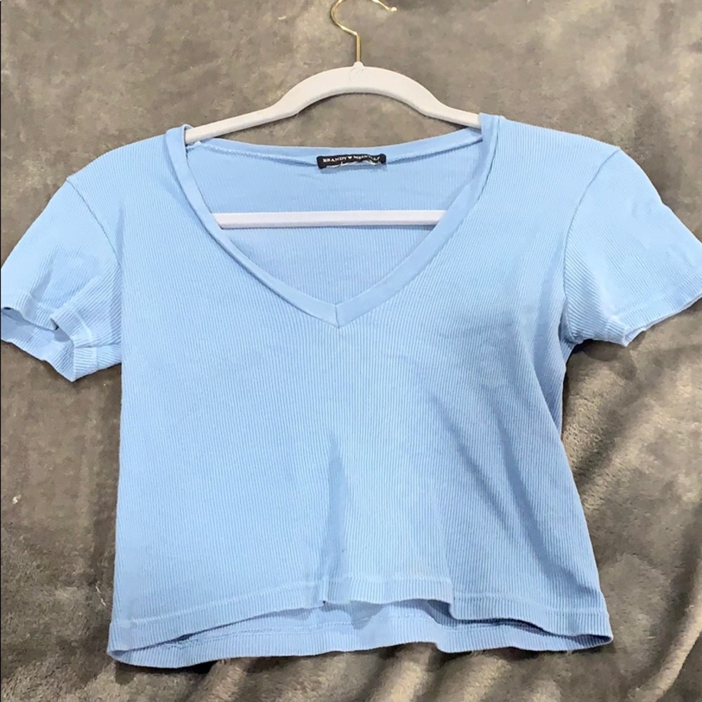 Baby Blue Brandy Crop Top